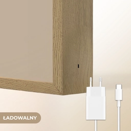 Beer - Witte bloemen - Knus Light Box met batterij (Wandlamp kind) middel -USP_websiteoplaadbaarNL