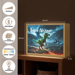 Dino - Lava - Groen - Jongens Light Box met batterij (Wandlamp kind) middel -USP_websiteoverzichtNL