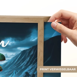Dino - Lava - Groen - Jongens Light Box met batterij (Wandlamp kind) middel -USP_websiteprintNL