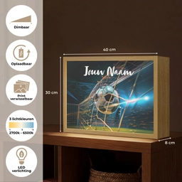 Voetbal - Goal - Sport - Jongens Light Box met batterij (Wandlamp kind) middel -USP_websiteoverzichtNL