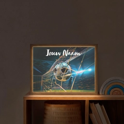 Voetbal - Goal - Sport - Jongens Light Box met batterij (Wandlamp kind) middel -sfeer1_kind