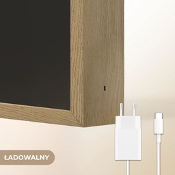 Panda - Dieren - Kleur - Verf - Zwart Light Box met batterij (Wandlamp kind) middel -USP_websiteoplaadbaarNL