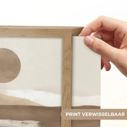 Minimalistisch - Landschap - Dimensie Light Box met batterij (Wandlamp) middel -USP_websiteprintNL