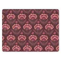 Bloemen - Waaier - Paars muismat rubber klein 262 -3d