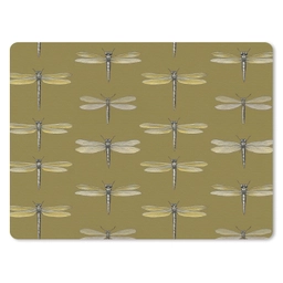 Libellen - Patroon - Groen muismat rubber klein 262 -3d