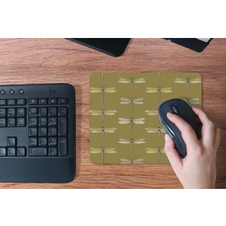 Libellen - Patroon - Groen muismat rubber klein 262 -toetsenbord