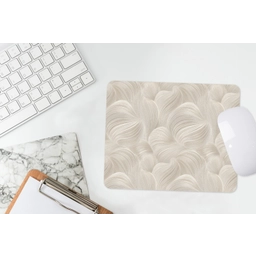 Lijnen - Waaier - Beige muismat rubber klein 262 -witbureau