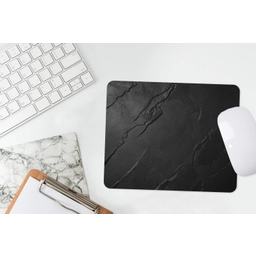 Zwart - Steen - Beton muismat rubber klein -witbureau