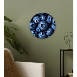 Bessen - Blauw - Fruit Wandcirkel plexiglas klein -sfeer3
