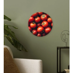 Groente - Rood - Tomaten Wandcirkel plexiglas klein -sfeer3