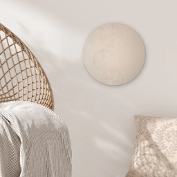 Japandi - Beige - Modern Wandcirkel kunststof plaat 5mm dik klein -sfeer5