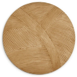 Structuur - Natuur - Kunst - Rotan Wandcirkel kunststof plaat 5mm dik klein -3d