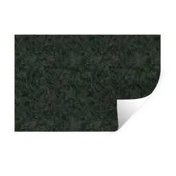 Bloemen - Lijnen - Groen Muursticker klein 286 -3d