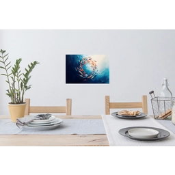 Zee - Vissen - Kleurrijk - Dynamisch Muursticker klein -eettafel