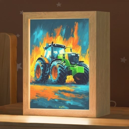 Abstract - Tractor - Groen Light Box met kabel klein -zzz_3d_website