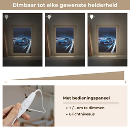 Auto - Blauw - Jongens - Kind Light Box met kabel klein -USP_dimbaarNL