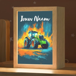 Abstract - Tractor - Groen Light Box met kabel (Kinderlampje) klein -zzz_3d_website