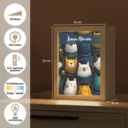 Dieren - Ruimtepakken - Sterren Light Box met kabel (Kinderlampje) klein -USP_NL