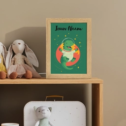 Dino - Groen - Planeet Light Box met kabel (Kinderlampje) klein -sfeer2_kind