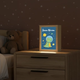 Dino - Ruimte - Planeten Light Box met kabel (Kinderlampje) klein -sfeer1_kind