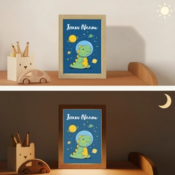 Dino - Ruimte - Planeten Light Box met kabel (Kinderlampje) klein -sfeer3_kind