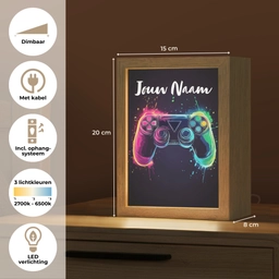 Neon - Controller - Verfspatten - Game Light Box met kabel (Kinderlampje) klein -USP_NL