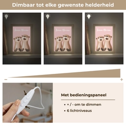 Otters - Glimlach - Bruin Light Box met kabel (Kinderlampje) klein -USP_dimbaarNL