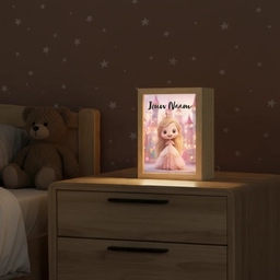 Prinses - Roze - Kasteel Light Box met kabel (Kinderlampje) klein -sfeer1_kind