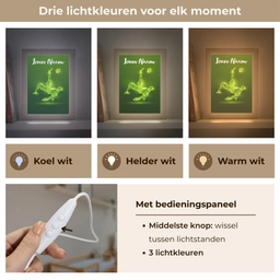 Voetbal - Groen - Omhaal Light Box met kabel (Kinderlampje) klein -USP_lichtkleurNL