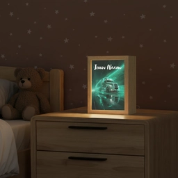 Vrachtwagen - Stad - Groen - Neon Light Box met kabel (Kinderlampje) klein -sfeer1_kind