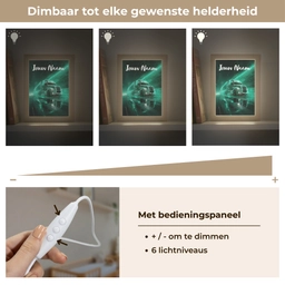 Vrachtwagen - Stad - Groen - Neon Light Box met kabel (Kinderlampje) klein -USP_dimbaarNL