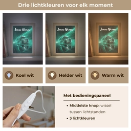 Vrachtwagen - Stad - Groen - Neon Light Box met kabel (Kinderlampje) klein -USP_lichtkleurNL