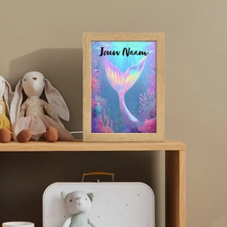 Zeemeerminnenstaart - Koraal - Water Light Box met kabel (Kinderlampje) klein -sfeer2_kind