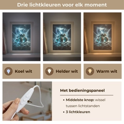 Monstertruck - Bliksem - Blauw - Jongens - Auto Light Box met kabel klein -USP_lichtkleurNL
