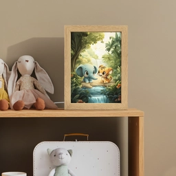 Olifant - Tijger - Bos - Jungle Light Box met kabel klein -sfeer2_kind