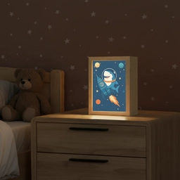 Raket - Haai - Ruimte Light Box met kabel klein -sfeer1_kind