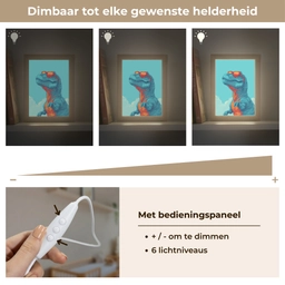 T-Rex - Blauw - Wolken - Zonnebril Light Box met kabel klein -USP_dimbaarNL