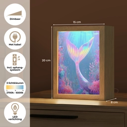 Zeemeerminnenstaart - Koraal - Water Light Box met kabel klein -USP_NL