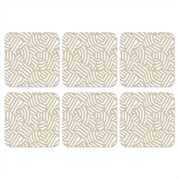 Abstract - Modern - Beige onderzetter kurk middel 366 -3d