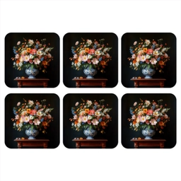 Boeket - Roze - Bloemen - Vaas onderzetter kurk middel -3d