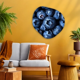 Bessen - Blauw - Fruit Wandcirkel Organisch Aluminium middel -sfeer4
