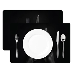 Bestek - Zwart - Wit Placemat vinyl groot -zzsfeer2_Kitchenyeah-website