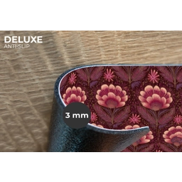 Bloemen - Waaier - Paars Placemat vinyl groot 368 -closeup