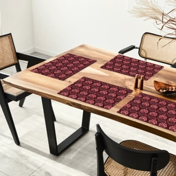 Bloemen - Waaier - Paars Placemat vinyl groot 368 -zzsfeer4_Kitchenyeah-website
