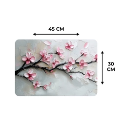 Bloesem - Kunstzinnig - Roze - Sakura Placemat vinyl groot -specs