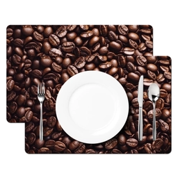Bonen - Close-up - Donkerbruin Placemat vinyl groot -zzsfeer2_Kitchenyeah-website
