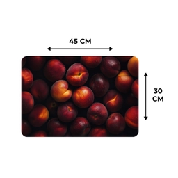 Fruit - Close up - Nectarines Placemat vinyl groot -specs