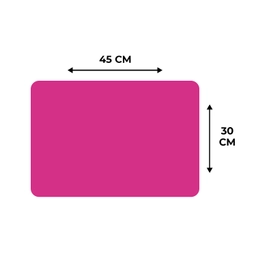 Fuchsia - Neon - Kleuren Placemat vinyl groot 368 -specs