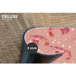 Garnalen - Stippen - Roze Placemat vinyl groot 368 -closeup