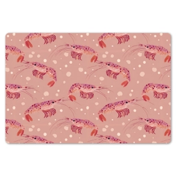 Garnalen - Stippen - Roze Placemat vinyl groot 368 -zzsfeer1_Kitchenyeah-website